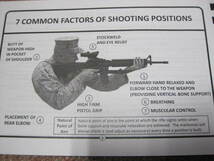 新品 米海兵隊 コンバット スナイパー 射撃 M16ライフル/M4カービン銃 トレーニングデータブック _画像3