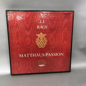 LP レコード 4枚組 BOX　J.S. BACH MATTHAUS-PASSION マタイ伝による受難曲 全曲 BMV244 バッハ 洋楽邦楽 ■RL098