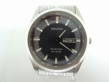 動作品 CITIZEN シチズン REGUNO レグノ SHAREX シャレックス CLUB LA MER クラブ・ラ・メール ソーラー腕時計 デイデイト E101-S028221_画像1