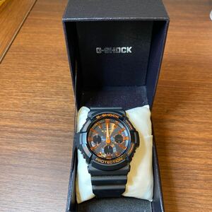 A 434【ジャンク品】/CASIO G-SHOCK アナデジ Gショック ブラック ジーショック デジアナ 腕時計 カシオ GAS-1000BR 箱あり　ジャンク