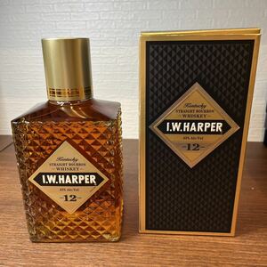 A4102/【個人保管品】I.W.ハーパー 12年 750ml 瓶バーボンウイスキー ウイスキー Wハーパー IW HARPER お酒 アルコール度数43%