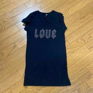 Tシャツ 黒 XS LOVE