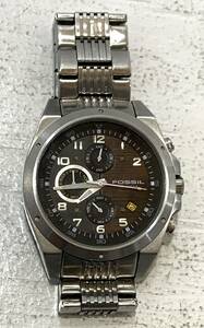 【中古/60】FOSSIL CH-2557 SPEEDWAY フォッシル クォーツ クロノグラフ アナログ ステンレス 腕時計