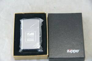 未使用品 Zippo スリム オイルライター Kodak 2000年製 スリムジッポ