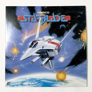 LD laser disk Star blade pain equipped poster type explanation document game music Namco LaserDisc STARBLADE Namco Shinji Hosoe