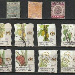 マラヤ 他２州１８ 1894年～2007年（通常 とら なり果物  ２セット）１５種の画像1