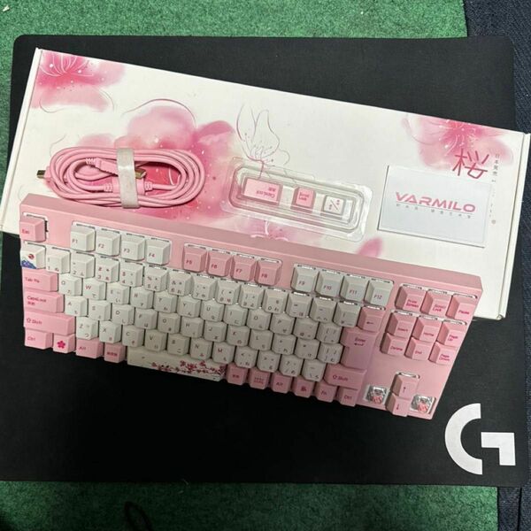 Varmilo 桜キーボード　92キー　JIS配列　静電容量無接点方式　和風