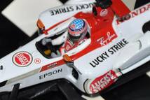 タバコ 仕様 ミニチャンプス 1/43 BAR ホンダ 006 #10 佐藤 琢磨 日本GP 鈴鹿サーキット 2004 MINICHAMPS Lucky Strike ラッキーストライク_画像5