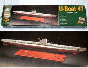 激レア ハセガワ AMATI 1/72 ドイツ海軍 潜水艦 U-boat U-47 TYPE ⅦＢ 1936 Uボート UBOAT VIIB 型 大型模型 german navy submarine