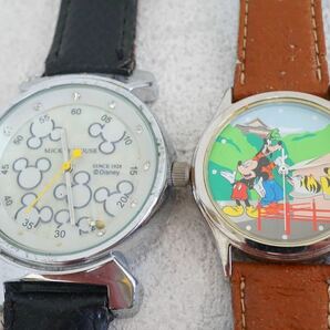 F113 Disney/ディズニー MICKEY MOUSE/ミッキーマウス 腕時計 7点セット アクセサリー 大量 まとめて おまとめ まとめ売り 不動品の画像2