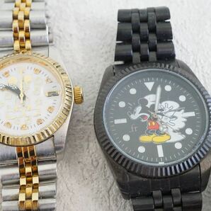 F259 Disney/ディズニー MICKEY MOUSE/ミッキーマウス 腕時計 7点セット アクセサリー 大量 まとめて おまとめ まとめ売り 不動品の画像3