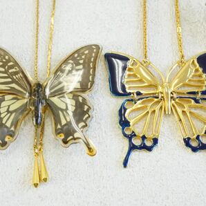 B621 蝶々 バタフライ 昆虫 ブローチ ネックレス ヴィンテージ アクセサリー アンティーク 大量 セット まとめて おまとめ まとめ売りの画像2