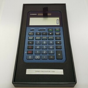 CASIO プレミアム電卓 S100-BU ブルー フラッグシップモデル 山形カシオ 箱ダメージあり 極上品の画像1