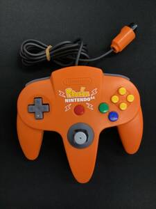 【中古コントローラー】※コントローラーのみ ピカチュウ ニンテンドー64コントローラー オレンジ N64コントローラー 