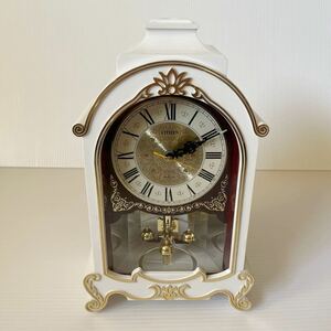 アンティーク シチズン CITIZEN オルゴール時計 置時計 レトロ 置き時計 インテリア マドンナの宝石 ゼンマイ式 3RM009