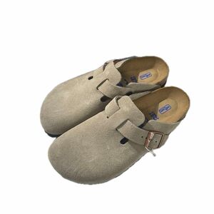 【新品】BIRKENSTOCK ☆ ビルケン BOSTON ボストン / スエードレザー サンダル トープ　箱付き