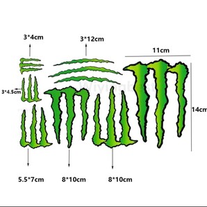 防水反射 モンスターエナジー バイクステッカー ヘルメットステッカー  MONSTER ENERGY  モンスターエナジーステッカー  デカールの画像2