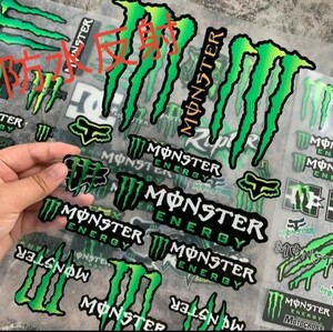 防水反射 ステッカー / モンスターエナジー / バイク　/　車　/ バイクステッカー ヘルメットステッカー MONSTER ENERGY デカール　BMX！