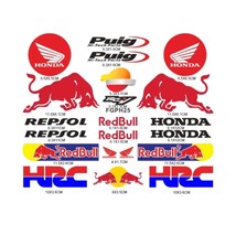 防水反射 ステッカー　HONDA　HRC ホンダ　バイクステッカー　ヘルメットステッカー　MOTOGP ホンダ　レッドブル　Redbull_画像3