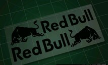 ★黒反射　Redbull レッドブル　車ステッカー　バイクステッカー　ヘルメットステッカー　バイクアクセサリー　スポーツ　BMX 　デカール　_画像1