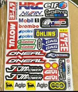 防水　バイクステッカー　車ステッカー　ヘルメットステッカー　21*30 センチ　Mobil　ヨシムラ　レップソル　モンスター Sticker C