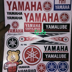 防水反射 Yamaha バイクステッカー / ヘルメットステッカー / ヤマハ デカール  25x30センチ 反射ステッカーの画像3