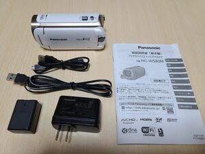 ★タイムセール　Panasonic HC-W580M WiFi ハイビジョン　光学90倍内臓32GBメモリー　サブカメラ付き