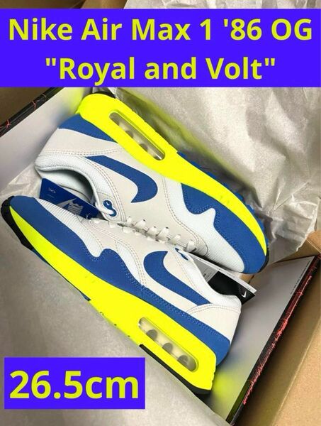 Nike Air Max1 '86 OG " Royal and Volt "
