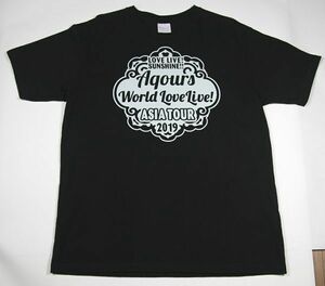 ”ラブライブ! サンシャイン!! LoveLive!Sunshine!! Aqours World LoveLive! Asia Tour 2019” 上海,台北,千葉,ソウル Tシャツ Fサイズ