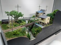 鉄道模型ジオラマ 川と橋_画像8
