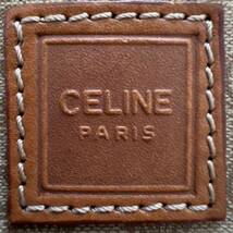 CELINE セリーヌ ポーチ マカダム ベージュ ゴールド金具_画像8