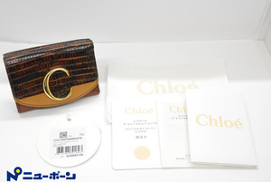 B310★未使用品 Chloe クロエ 折財布 クロエシー CHC19AP058B5327S ★未使用品★＜ニューポーン＞