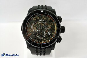 1T120★EDOX エドックス 10221-37N1-VM1-S クロノオフショア1 クロノグラフ 迷彩 500本限定 クオーツ 時計★USED★＜ニューポーン＞