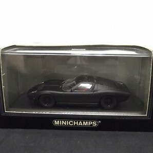 MINICHAMPS/ミニチャンプス 1/43 ランボルギーニ/Lamborghini Miura 1966 Homologation in ブラック/Black 433 103093/60サイズの画像1