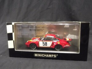 MINICHAMPS/ミニチャンプス 1/43 ポルシェ/Porsche 911 Carrera RSR 3.0 24th Le Mans 1975/ 430 756958/60サイズ