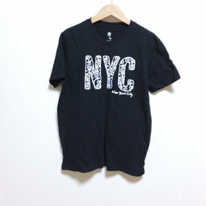 Q841　アディダス　adidas　オリジナルス　ブラック　Tシャツ　半袖　M　NYC　【メ便】