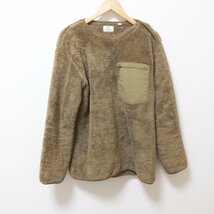 Q145　UNIQLO　ユニクロ　エンジニアガーメンツ ベージュ　フリースプルオーバー M　ボア_画像1