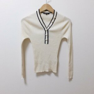 Q012　23区　アイボリー　ニット　セーター　小さいサイズ　32　【メ便】