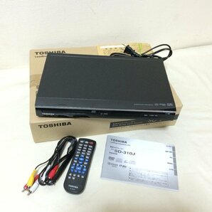 U683 東芝 DVDプレイヤー SD-310J TOSHIBA コンパクトボディ リモコン付属 再生確認済の画像1