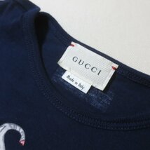 BM96　美品　GUCCI　グッチ　チルドレンズ　ネイビー　ぞう　プリント　半袖　Tシャツ　24M　ベビー　90cm　子供服　イタリア製　【_画像4