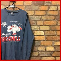 ME11-985★US限定★【GILDAN】現地企業物 イベントプリントロンT ネイビー【メンズ L】長袖Tシャツ USA古着 アメカジ 国内入手困難_画像7