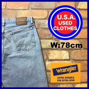 DP1-024★メキシコ製★良ダメージ【Wrangler】RUGGED WEAR 5ポケット デニムパンツ【W31 メンズ M】ライトブルー ジーンズ 古着 アメカジ