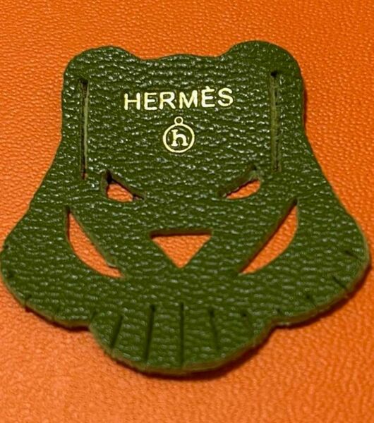 新品未使用　HERMES プティアッシュ　日本限定品　グリーン　虎　ショップ袋梱包