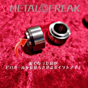 M-0006 METAL FREAK メタルフリーク ジムニー JA JB ピロボール化 カラー スペーサー ラテラル ピロ ステンレス 高精度 改良版の画像6