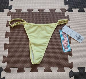 Tバック アンダーショーツ 水着 セクシーショーツ スイムウェア イエロー 新品 未使用品