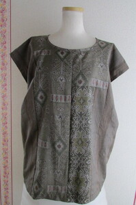  kimono remake * Ooshima pongee. blouse 