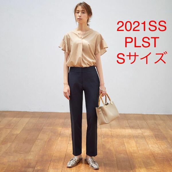 ほぼ新品＊大草直子さん着 PLST リネンブレンドスリットパンツ P136