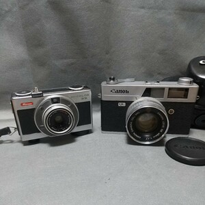 フィルムカメラ2点 Canon Canonet QL17 RICOH HI-COLOR35 [ジャンク現状品]