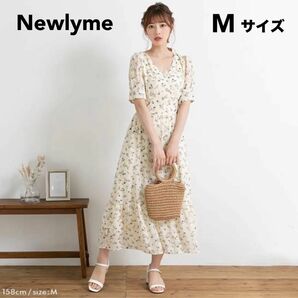 【 処分価格!! 】春にオススメ！Newlyme ニューリーミー 花柄ワンピース