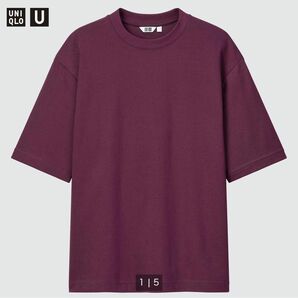 UNIQLO【新品】 UエアリズムコットンオーバーサイズTシャツ5分袖 Lサイズ